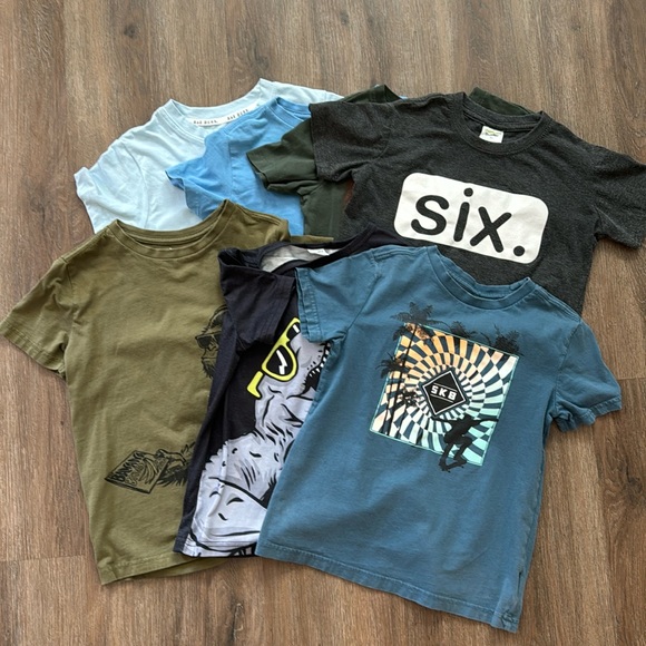 Bundle of 7 T-shirts size 6-7 - Picture 1 of 8